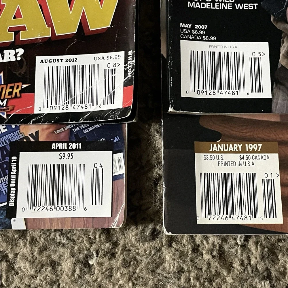 Wrestling Magazine Lot 4 WWE WWF 1997 2007 2011 2012 Stone Cold Triple H